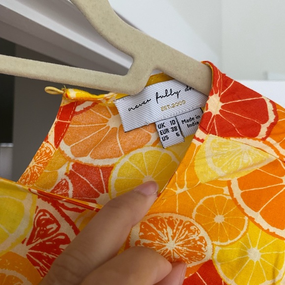 NEVER FULLY DRESSED St Clements graphic-print cotton mini dress - Picture 4 of 5